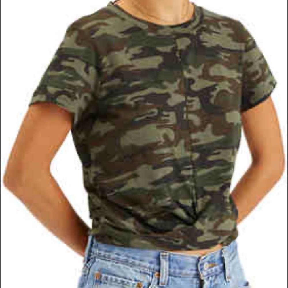 Sanctuary High Street Knotted Camo T-Shirt